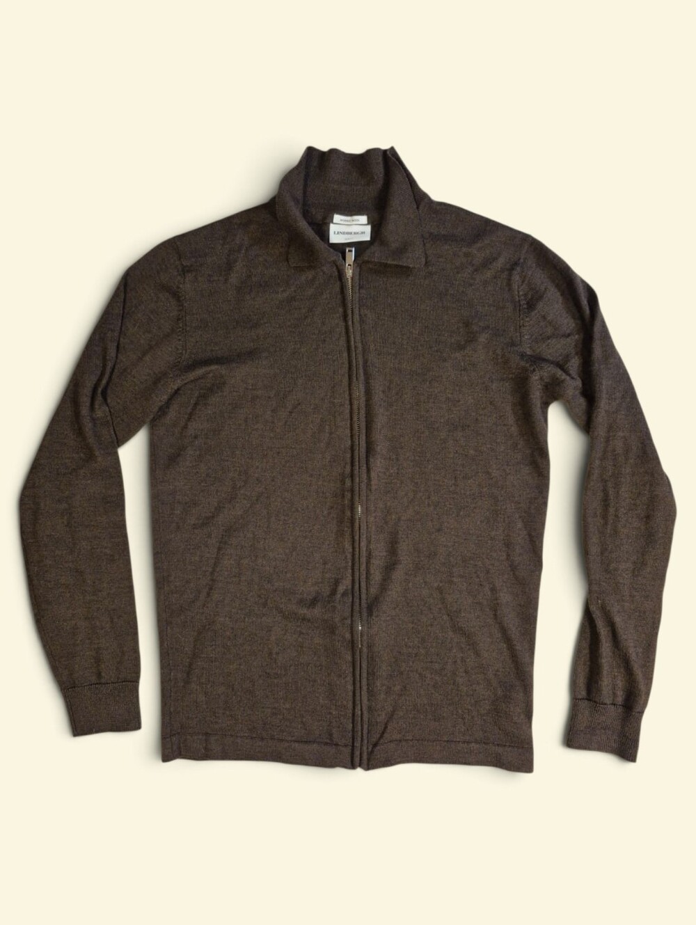 LINDBERGH Merino Wool Men's Zipper Sweater